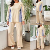 Front Short And Back Long Splicing Design With Pockets Top And Pants Set
