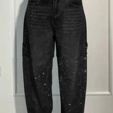 Shiny Wide-Leg Women’s Jeans