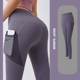 Women Yoga Pants With Pocket Leggings Sport Gym Tummy Control Jogging Tights Female Fitness Pants