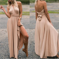 Women’s Sexy Backless Bandage Maxi Dress