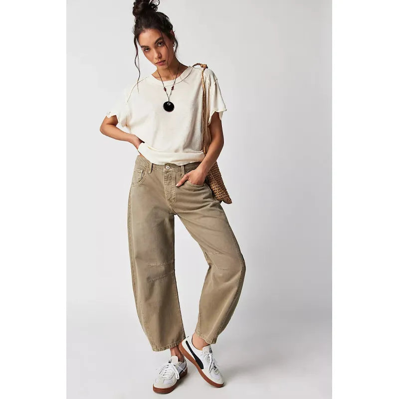 Women’s Wide-Leg Stretch Denim Jeans