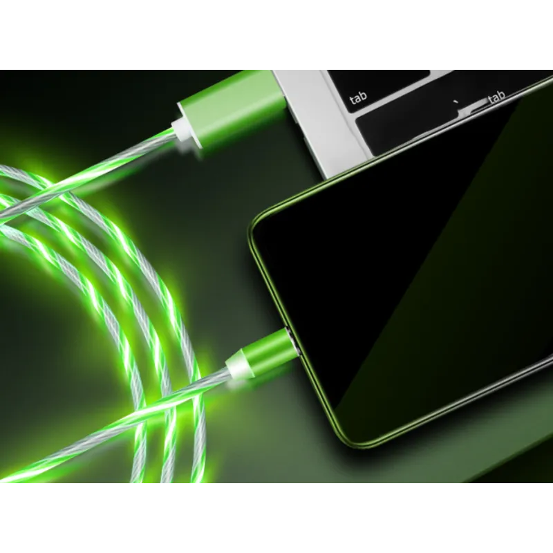 Magnetic LED Charging Cable – iPhone, Android, Type-C