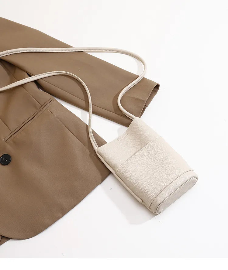 Soft Leather Crossbody Phone Bag