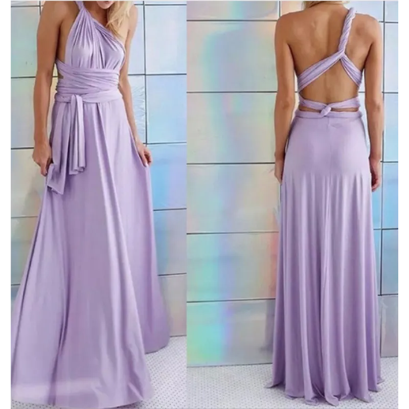 Women’s Sexy Backless Bandage Maxi Dress