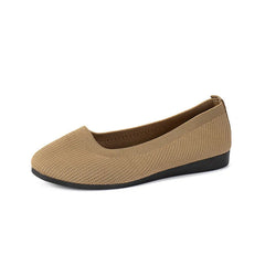 Women’s Round Toe Slip-On Knit Flats
