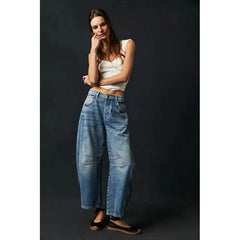 Women’s Wide-Leg Stretch Denim Jeans