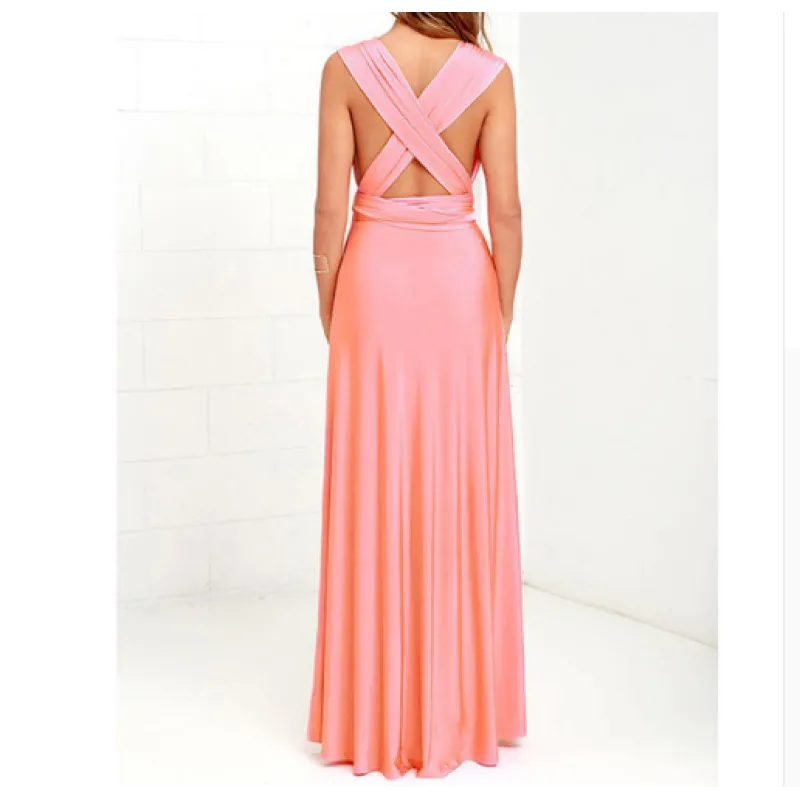 Women’s Sexy Backless Bandage Maxi Dress