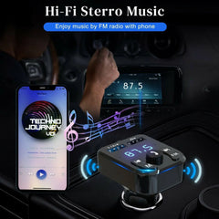 Wireless Car Bluetooth FM Transmitter Charger