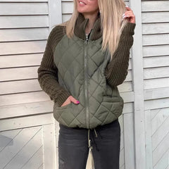 Women's Winter Cotton Jacket – Warm, Zippered & Stylish