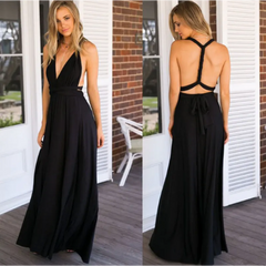 Women’s Sexy Backless Bandage Maxi Dress