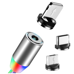 Magnetic LED Charging Cable – iPhone, Android, Type-C