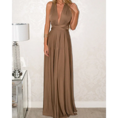 Women’s Sexy Backless Bandage Maxi Dress