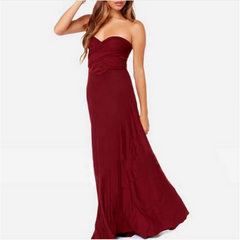 Women’s Sexy Backless Bandage Maxi Dress