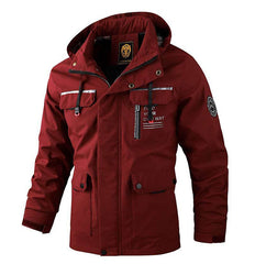 Men's Casual Hooded Jacket Parka Autumn And Winter Windproof Coat