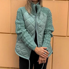 Women's Winter Cotton Jacket – Warm, Zippered & Stylish
