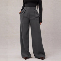 New Women's Casual Loose Straight-leg Business Commuting Wide-leg Pants