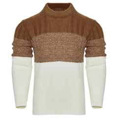 Men's Knitted Sweater Fashion Long-sleeved Pullover Tops Fall And Winter Clothing