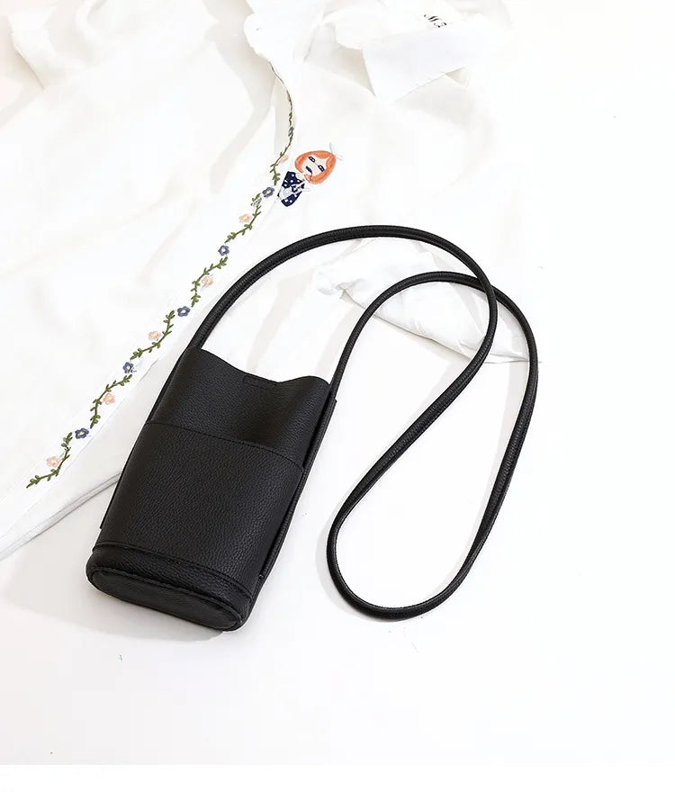 Soft Leather Crossbody Phone Bag