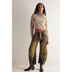 Women’s Wide-Leg Stretch Denim Jeans