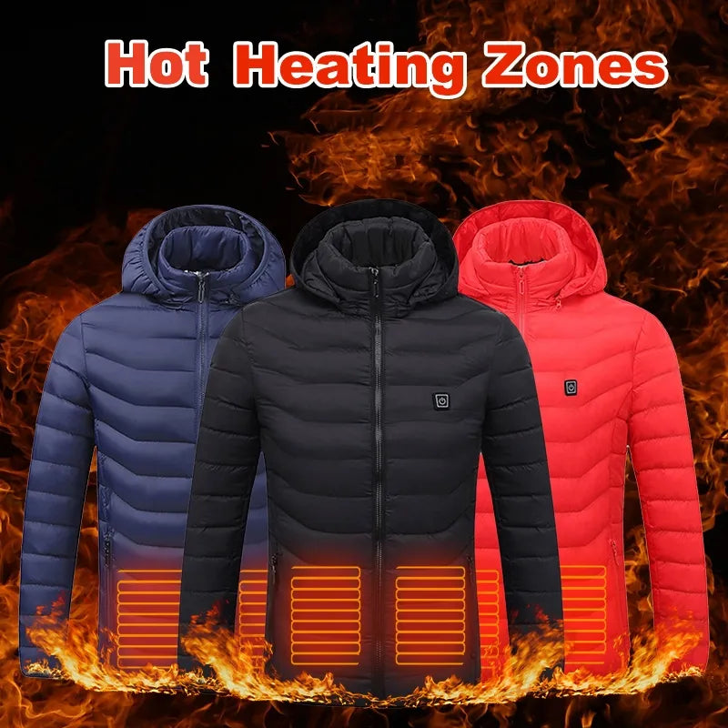 USB Heated Jacket – Men’s Thermal Winter Coat