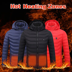 USB Heated Jacket – Men’s Thermal Winter Coat
