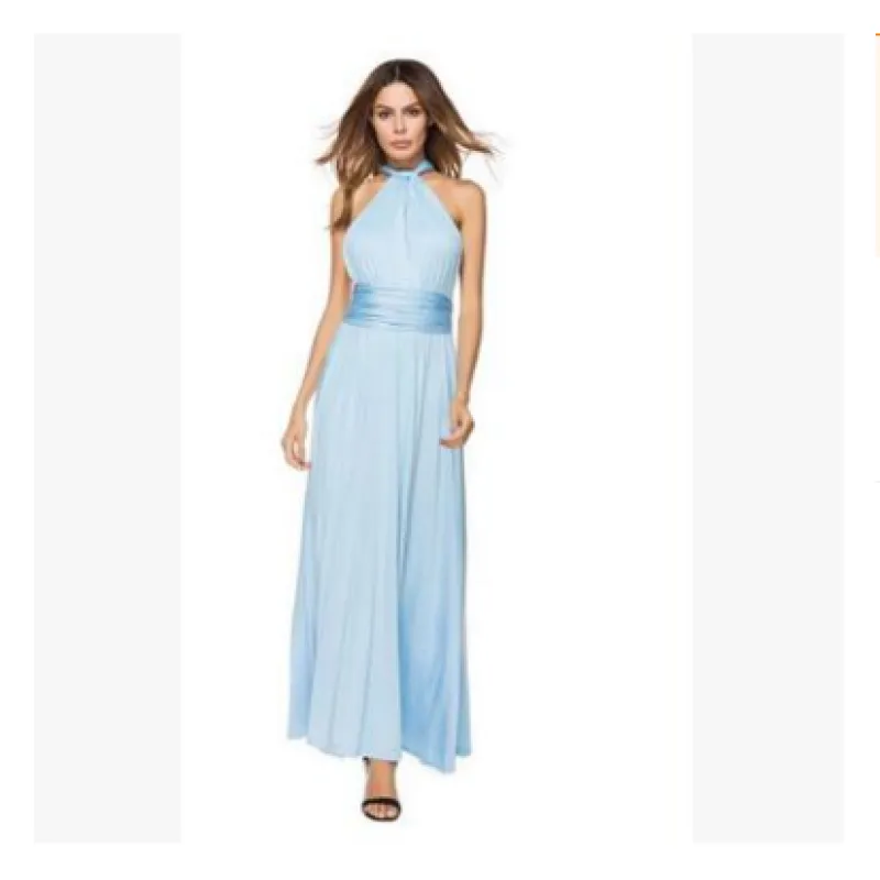 Women’s Sexy Backless Bandage Maxi Dress