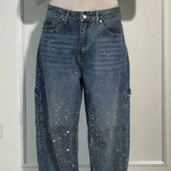 Shiny Wide-Leg Women’s Jeans