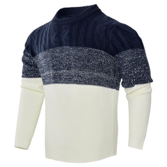 Men's Knitted Sweater Fashion Long-sleeved Pullover Tops Fall And Winter Clothing