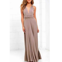 Women’s Sexy Backless Bandage Maxi Dress
