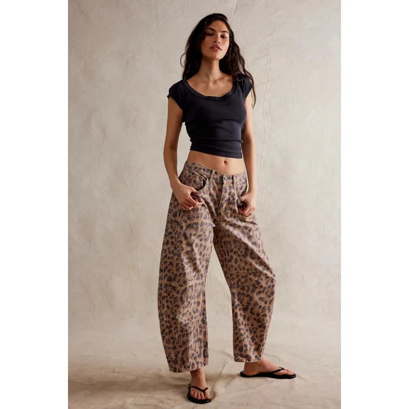 Women’s Wide-Leg Stretch Denim Jeans