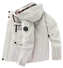Men's Casual Hooded Jacket Parka Autumn And Winter Windproof Coat