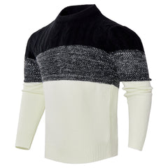 Men's Knitted Sweater Fashion Long-sleeved Pullover Tops Fall And Winter Clothing