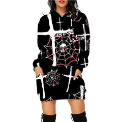 Women Halloween Print Hoodie