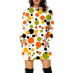 Women Halloween Print Hoodie