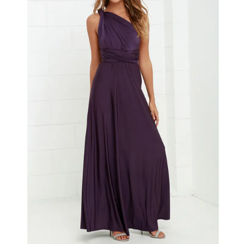 Women’s Sexy Backless Bandage Maxi Dress