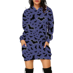 Women Halloween Print Hoodie