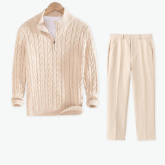 Sweater Loose Zip Pullover Knitting Sweater Coat Men