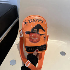 Halloween Pumpkin Cartoon Crossbody Bag