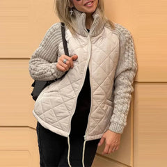 Women's Winter Cotton Jacket – Warm, Zippered & Stylish