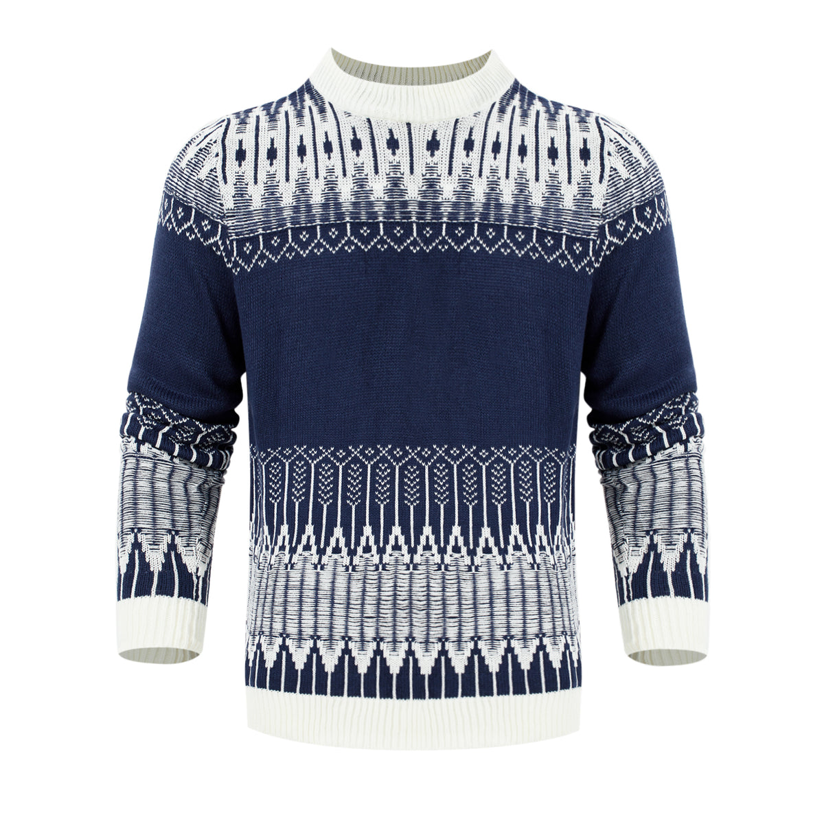 Men's Knitted Sweater Fashion Long-sleeved Pullover Tops Fall And Winter Clothing