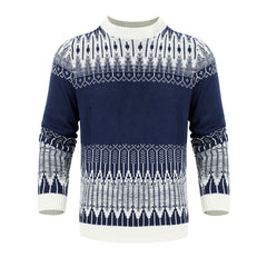 Men's Knitted Sweater Fashion Long-sleeved Pullover Tops Fall And Winter Clothing