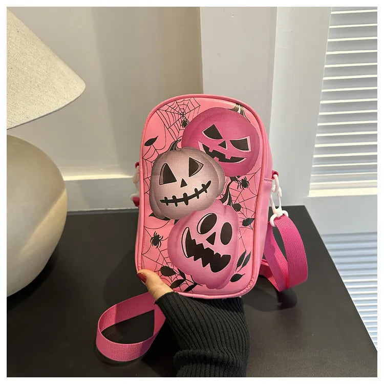 Halloween Pumpkin Cartoon Crossbody Bag
