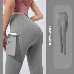 Women Yoga Pants With Pocket Leggings Sport Gym Tummy Control Jogging Tights Female Fitness Pants