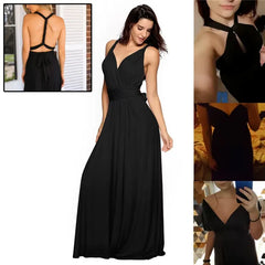 Women’s Sexy Backless Bandage Maxi Dress