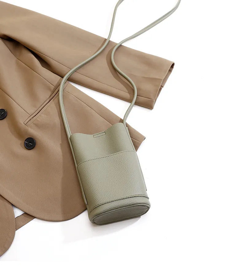 Soft Leather Crossbody Phone Bag