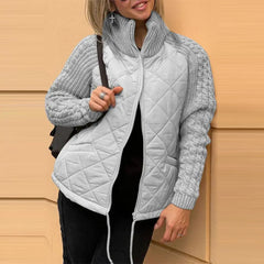 Women's Winter Cotton Jacket – Warm, Zippered & Stylish