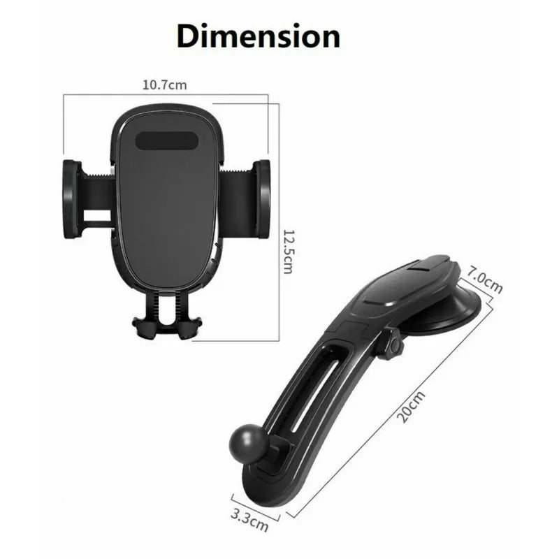 360° Rotating Car Phone Holder – Universal Dashboard Mount