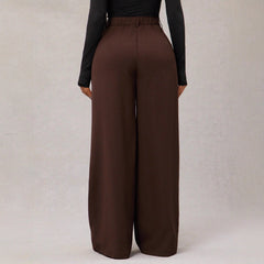 New Women's Casual Loose Straight-leg Business Commuting Wide-leg Pants