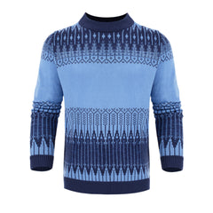 Men's Knitted Sweater Fashion Long-sleeved Pullover Tops Fall And Winter Clothing